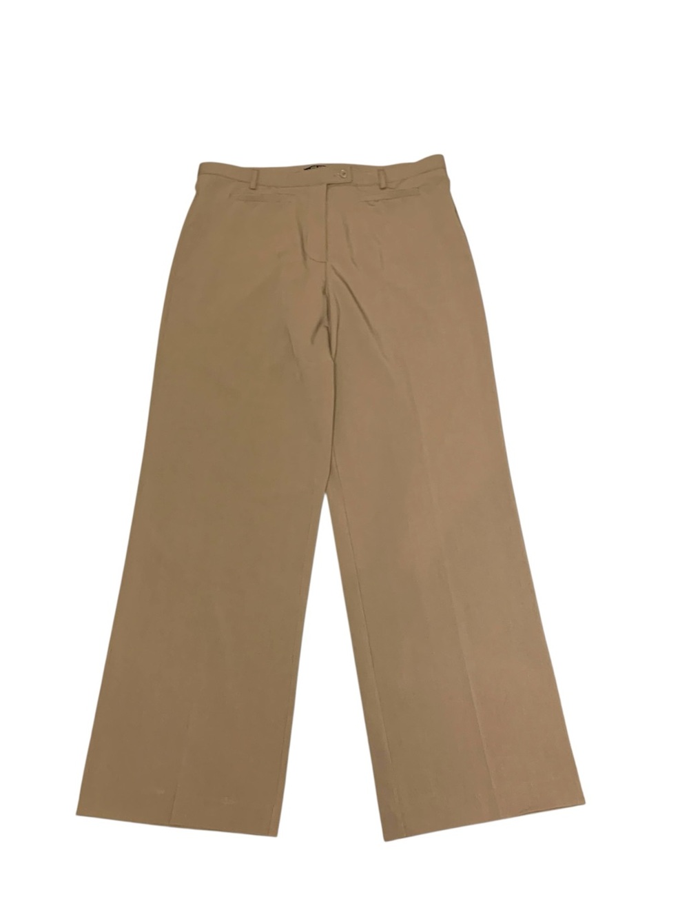 42ND Street Wide-Leg Trousers Tan Hi Rise 14 Timeless Minimalist Closet Staple